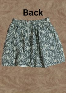Patterned Mini Skirt