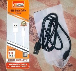 Mobile Back Sticker &amp; Cable Type C