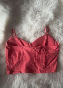 Coral Crop Top