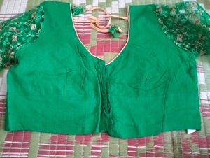 green beautiful blouse