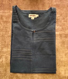 Blue Striped Kurti