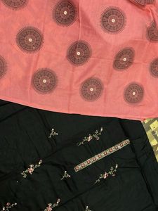 Black Floral Embroidered Salwar Kameez