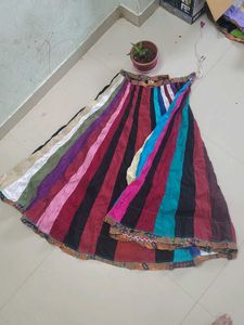 Colorful Striped Skirt