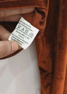 Velvet Crop Top Size S