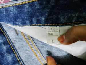 Distressed Denim Shorts