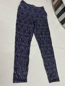 Stylish high waist Patterned Leather pant