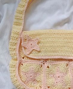 Star Crochet Shoulder Bag