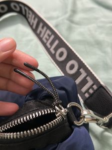Zara Navy Blue Soft Puch Sling Bag