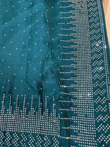 Blue Stones Saree &amp; Blouse
