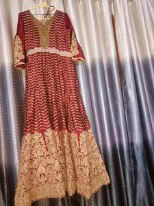 Red Heavy Gown