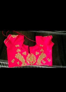 New Handwork Sari Combo With Readymade Blouse