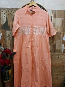 Brand New Peach Coloured Pure Cotton XL