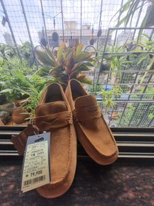 Brown Suede Loafers