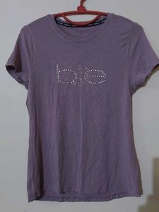 Babe Round Neck Casual T-shirt.
