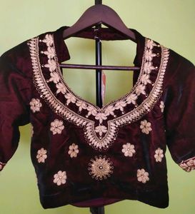 Bridal Velvet Blouse, New With Tag