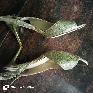 Just once used Sparkling Gold Party Heels
