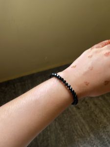 Black Beaded Bracelet