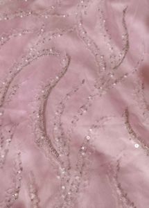 Pink Silk Net Kurti