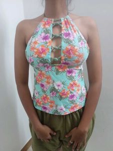 Floral Halter Top