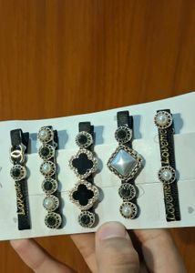 5 hair clips pack