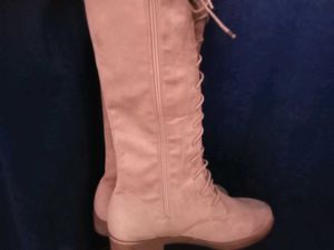 Lace-Up Over-the-Knee Boots