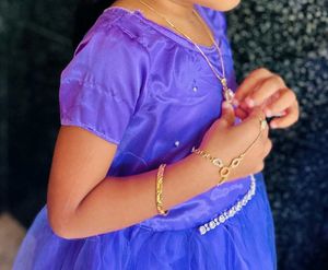 Girls' Purple Party Dress