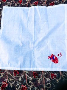 Romantic Detailed Heart Embroidered Handkerchief