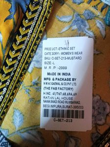 Yellow Floral Print Kurta Set