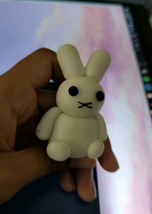 Cute Clay Miffy Keychain