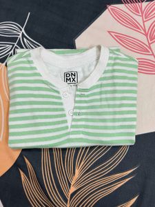 Striped boys buttoned tshirt dnmx