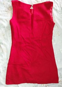 Mini Red Dress, Size Small