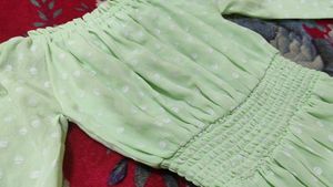A Coquette Light Green Dress 🍀