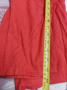 Coral Pink Embroidery Kurti