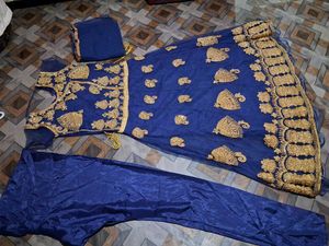 Royal Blue Embroidered Lehenga Choli