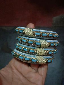 Set of 4 Beaded Bangles