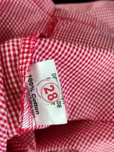 Red And White Checks Top (Women&#39;s)