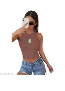 Brown Sleeveless Tank Top