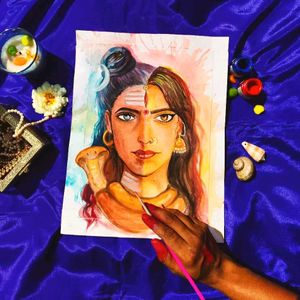 Ardhanarishvara Artwork