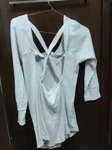 White Top With Back Cutout