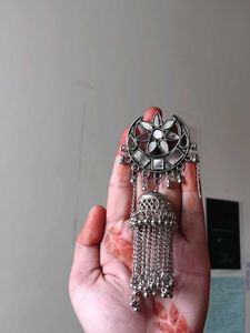 Silver Jhumka Earrings