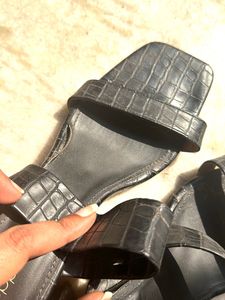 Steppings Block Textured Heels