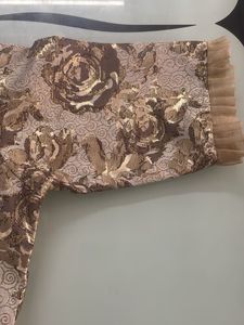 Khaki Organza Gown