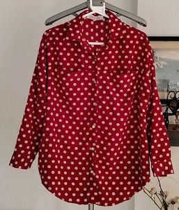 Polkadot Button Down Shirt