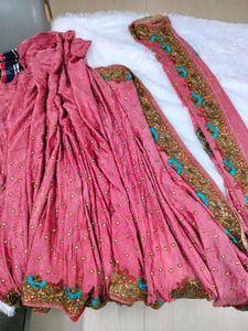 Gorgeous Pink Embellished Saree