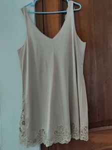 Vintage Lace Trim Slip Dress