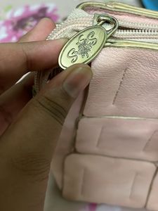 Brand Min Min Baby Pink Stylish Side Sling Handbag It Is Used But In Good Condition Smart Pink 💓grab It Fixed Price No Bargaining Please 🙏puja Sale Offer Grab It Fast