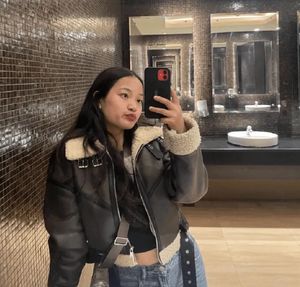 SAVANA Brown Jacket for women