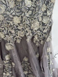 Elegant Grey Ethnic Gown