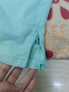 Light Blue Casual Pants