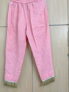 Baby Pink Beautiful Suit With Pant And Dupatta